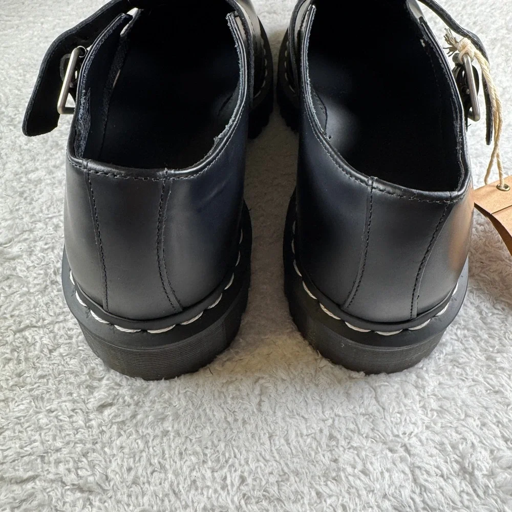 Dr. Martens Polley Bex WS Men 11 Black New Platform Mary Jane Shoes NEW NWT